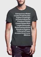 Load image into Gallery viewer, INGREDIENTS OF AN ENTREPRENEUR T-shirt