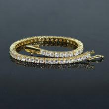 Load image into Gallery viewer, hip hop Iced Out 5A Bling sparking Tennis 3mm Cubic Zirconia Paved