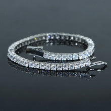 Load image into Gallery viewer, hip hop Iced Out 5A Bling sparking Tennis 3mm Cubic Zirconia Paved