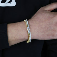 Load image into Gallery viewer, hip hop Iced Out 5A Bling sparking Tennis 3mm Cubic Zirconia Paved