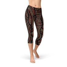 Load image into Gallery viewer, Womens Polka Dots Aboriginal Artwork Capri (V1)