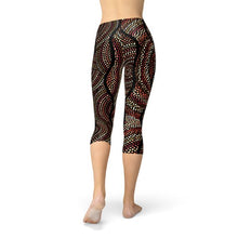 Load image into Gallery viewer, Womens Polka Dots Aboriginal Artwork Capri (V1)