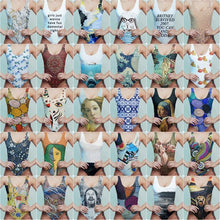 Load image into Gallery viewer, One Piece Swimsuit Women Jaws Movie Print Art