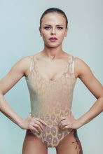 Load image into Gallery viewer, High Leg Bodysuit Leopard Print Women Swimwear