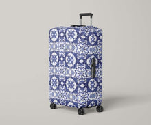 Load image into Gallery viewer, Luggage Protector Azulejo Portuguese Tile Luggage