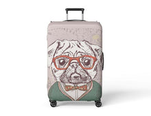 Load image into Gallery viewer, Luggage Suitcase Cover Pug Painting Print Travel