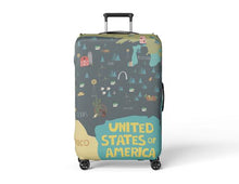 Load image into Gallery viewer, Luggage Suitcase Cover USA Map United States
