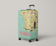 Load image into Gallery viewer, France Map Travel Gifts For Travelers Luggage
