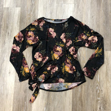Load image into Gallery viewer, Charcoal Floral Dolman