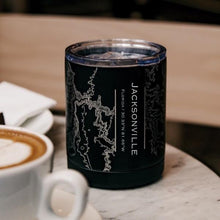 Load image into Gallery viewer, Jacksonville - Florida Map Insulated Cup in Matte Black