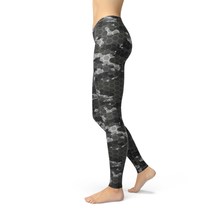 Load image into Gallery viewer, Avery Black Hex Camo Leggings