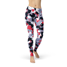 Load image into Gallery viewer, Avery Red White Camo Leggings