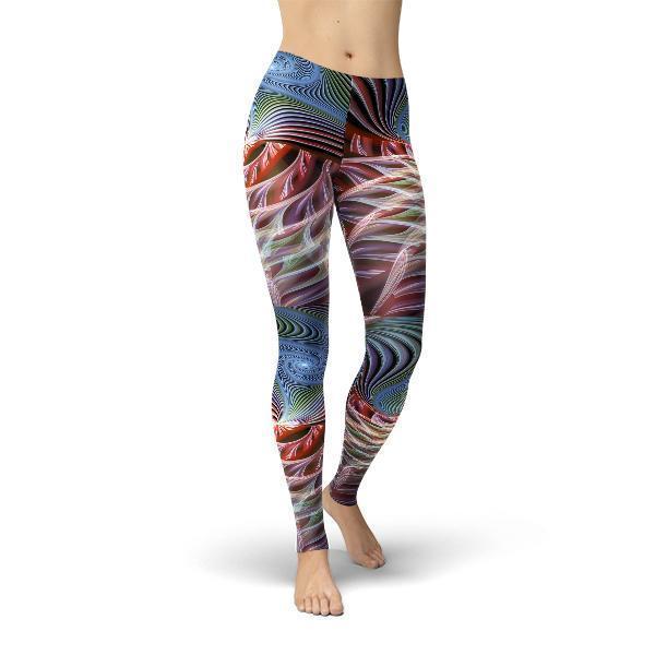 Jean Abstract Swirls Leggings