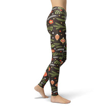 Load image into Gallery viewer, Jean Holiday Branches Leggings