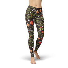 Load image into Gallery viewer, Jean Holiday Branches Leggings