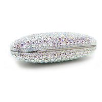 luxury silver full diamond clutch evening bags fashion women crystal