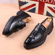Load image into Gallery viewer, Genuine Leather Tassels Shoes Slip On
