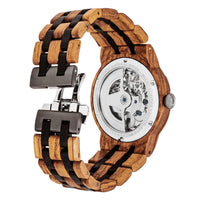 Men's Dual Wheel Automatic Ambila Wood Watch - For High End Watch