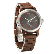 Load image into Gallery viewer, Men&#39;s Handcrafted Engraving Walnut Wood Watch - Best Gift Idea!