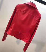 Load image into Gallery viewer, new brand real sheepskin coat with rivet genuine