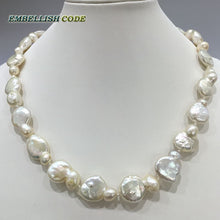 Load image into Gallery viewer, special Peanut gourd shape irregular keshi stely white color reborn