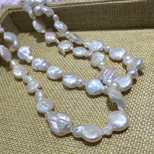 Load image into Gallery viewer, special Peanut gourd shape irregular keshi stely white color reborn