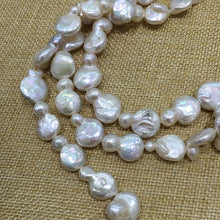 Load image into Gallery viewer, special Peanut gourd shape irregular keshi stely white color reborn