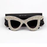 Luxury Rhinestone Cat eye Oversized Sunglasses