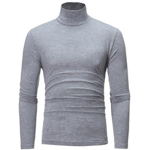 Load image into Gallery viewer, Turtleneck for men Solid color slim elastic thin pullover