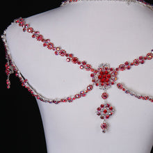 Load image into Gallery viewer, vintage woman handmade wedding dress zircon crystal shawl tassel