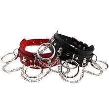 Load image into Gallery viewer, women Nightclub Leather Choker necklace goth punk choker chain - Sophornlilly